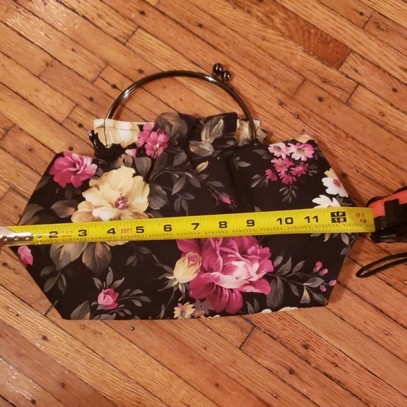 Black with Flowers Mini Bag - Picture 6 of 7